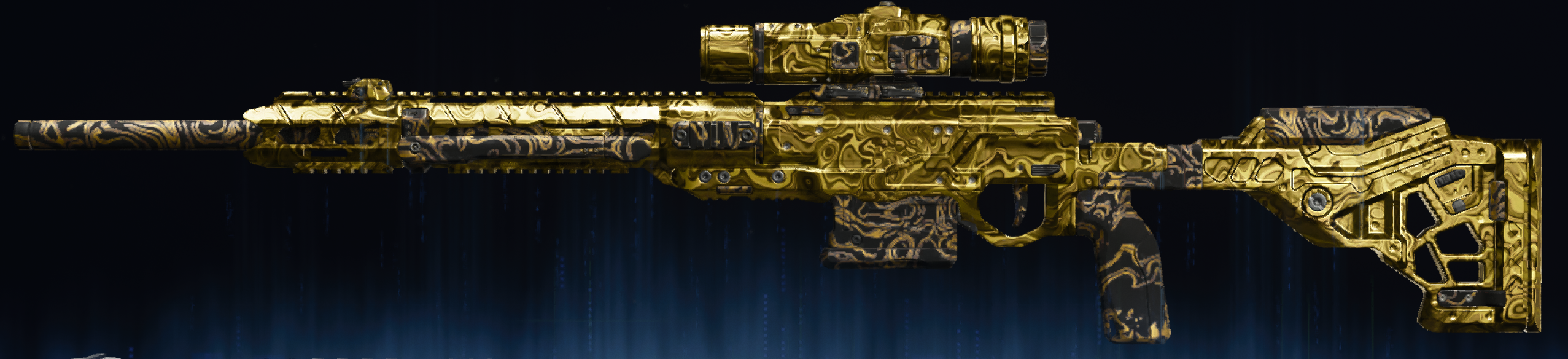 Rendu du camouflage Damas doré sur Strider 300